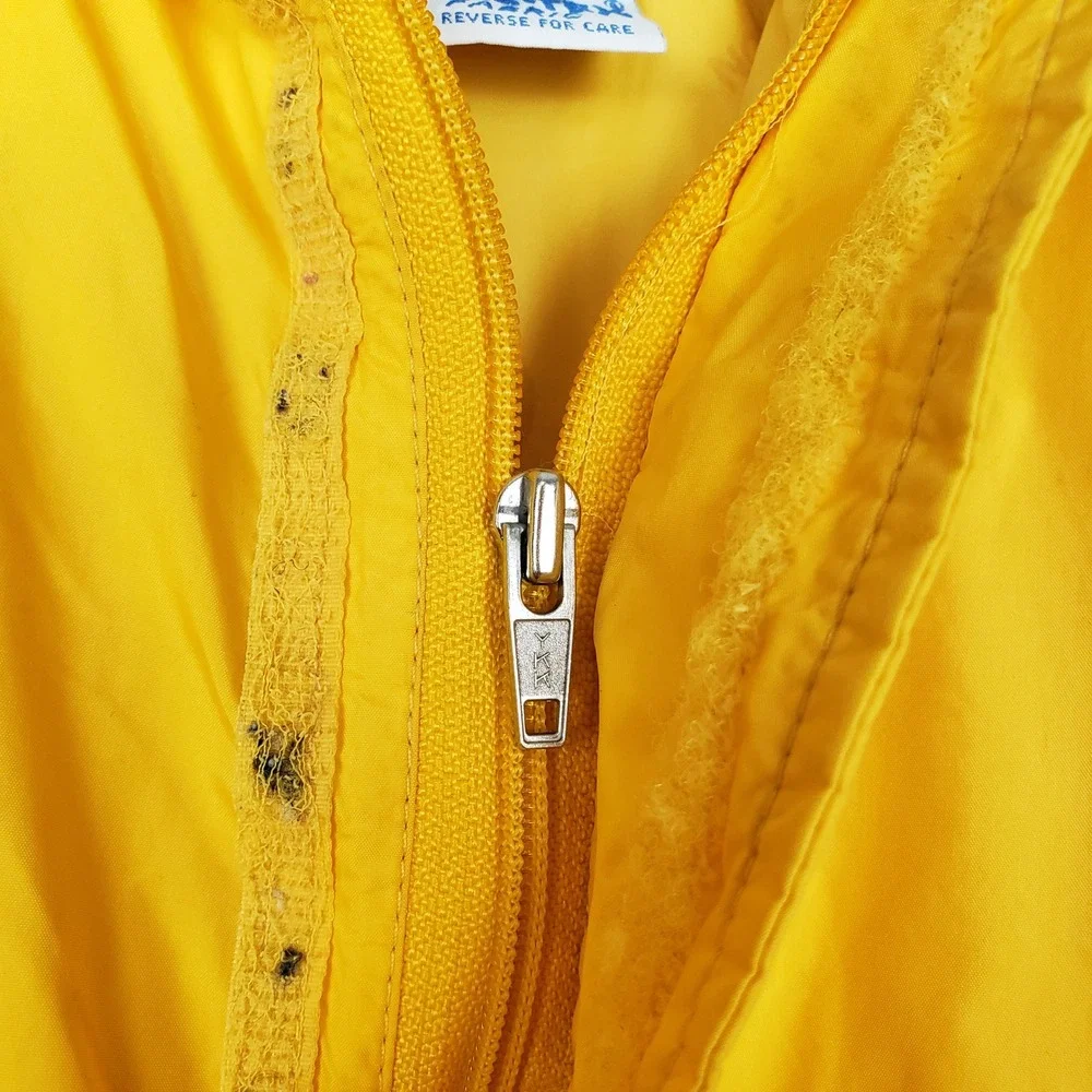 Vintage 90s North Face Extreme Goretex‎ Shell Jacket Bright Yellow Hooded Size L